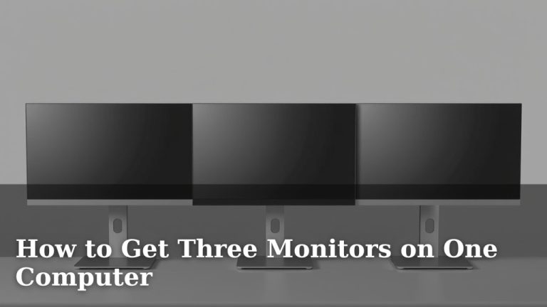 How to Get Three Monitors on One Computer