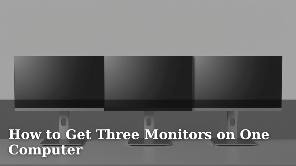 How to Get Three Monitors on One Computer