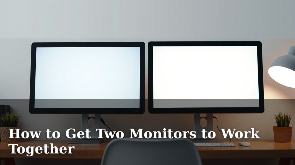 How to Get Two Monitors to Work Together
