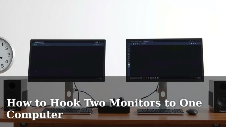 How to Hook Two Monitors to One Computer