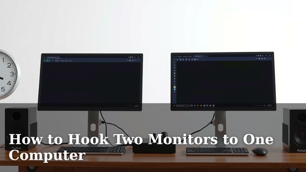 How to Hook Two Monitors to One Computer