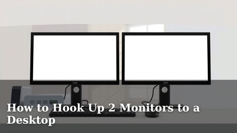 How to Hook Up 2 Monitors to a Desktop
