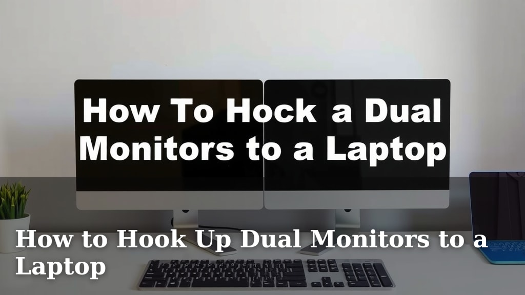 How to Hook Up Dual Monitors to a Laptop