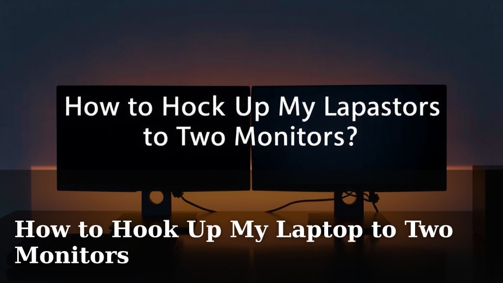 How to Hook Up My Laptop to Two Monitors