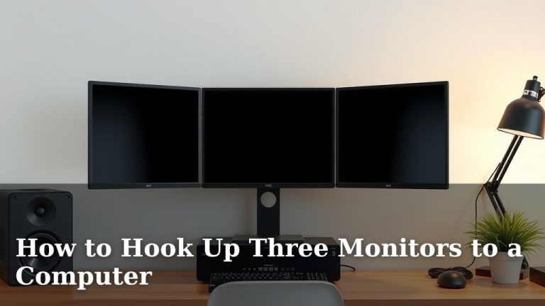 How to Hook Up Three Monitors to a Computer