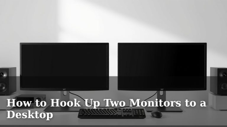 How to Hook Up Two Monitors to a Desktop