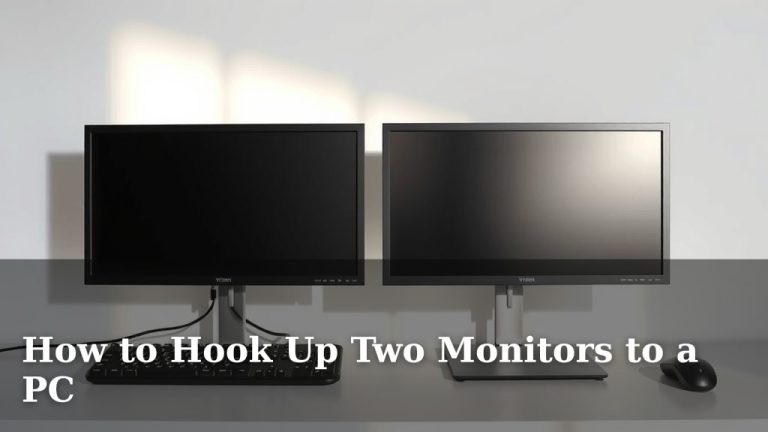 How to Hook Up Two Monitors to a PC