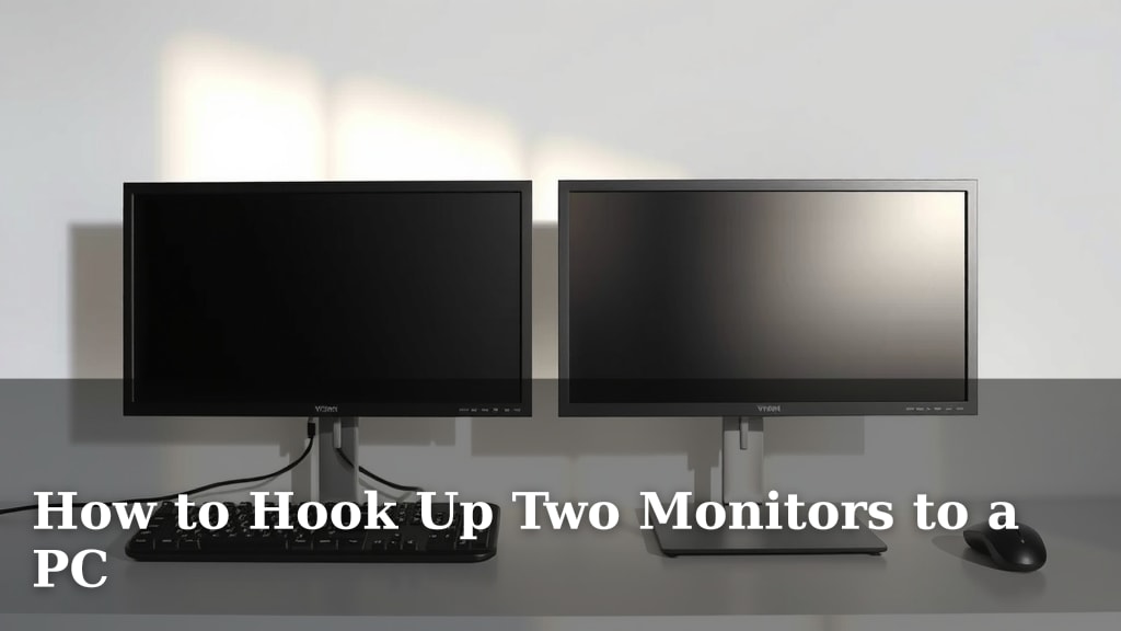How to Hook Up Two Monitors to a PC