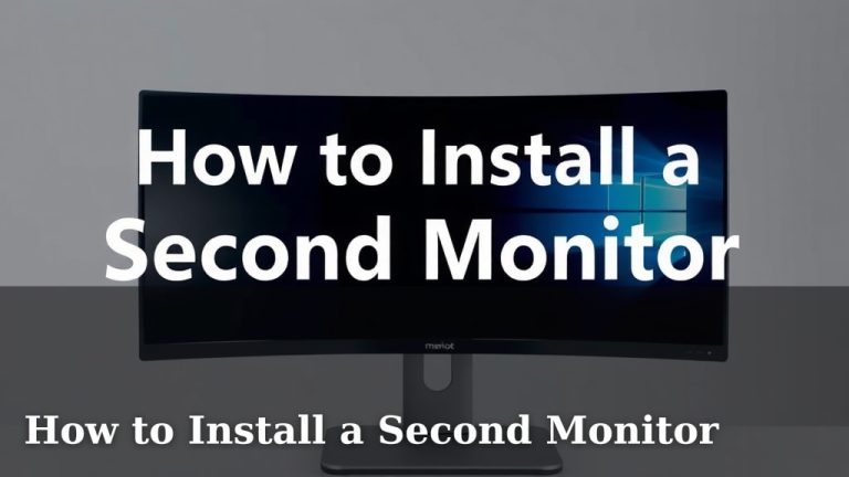 How to Install a Second Monitor