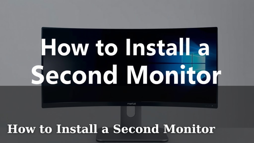 How to Install a Second Monitor