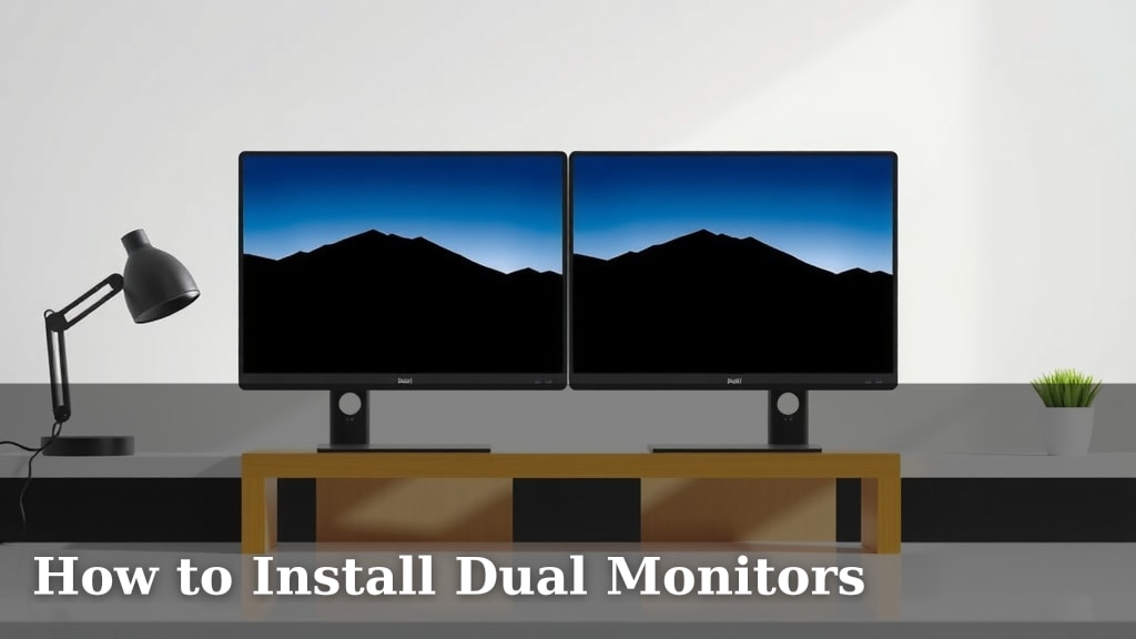 How to Install Dual Monitors