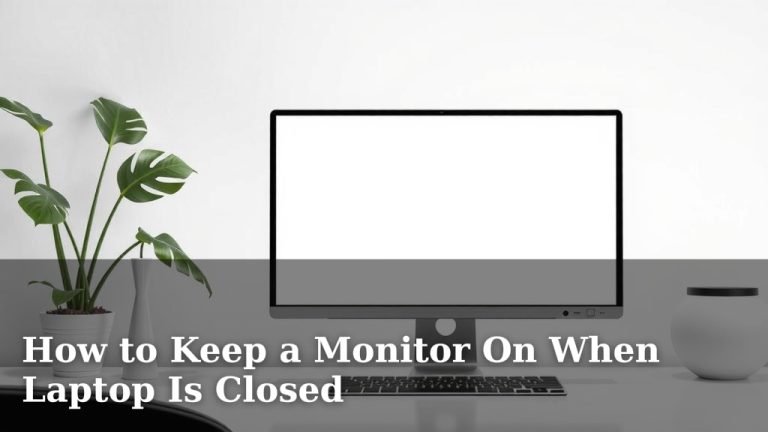 How to Keep a Monitor On When Laptop Is Closed
