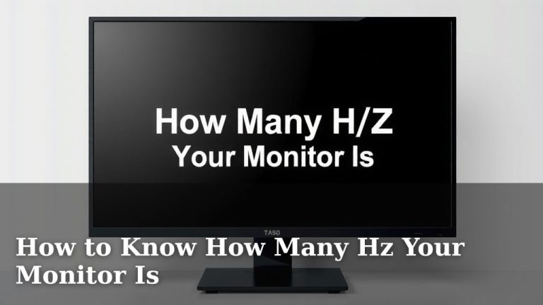How to Know How Many Hz Your Monitor Is