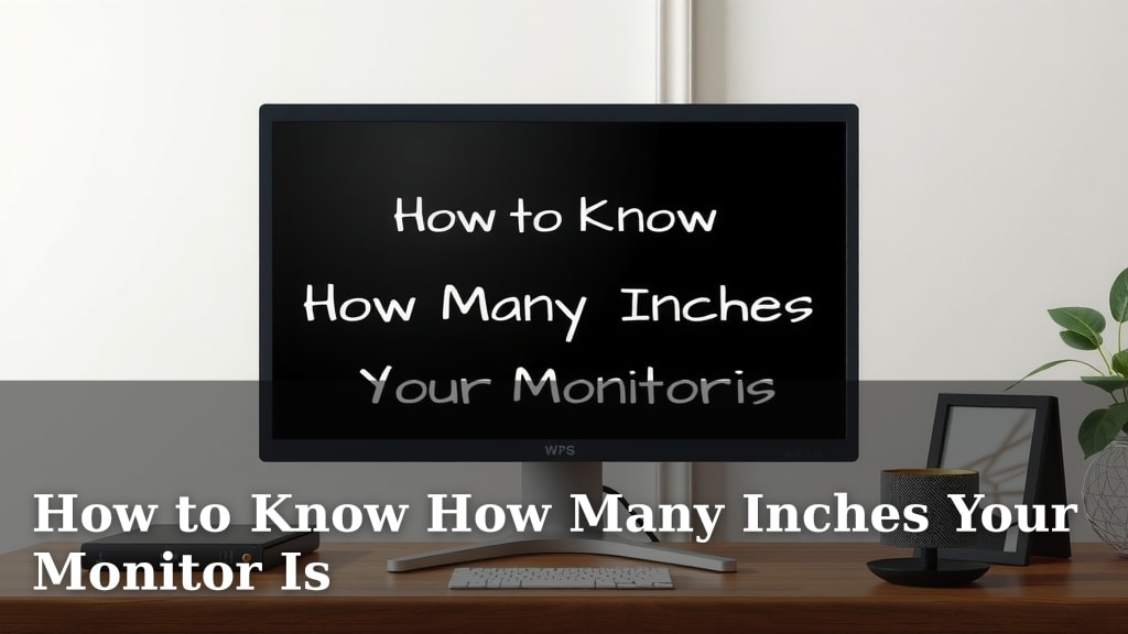 How to Know How Many Inches Your Monitor Is