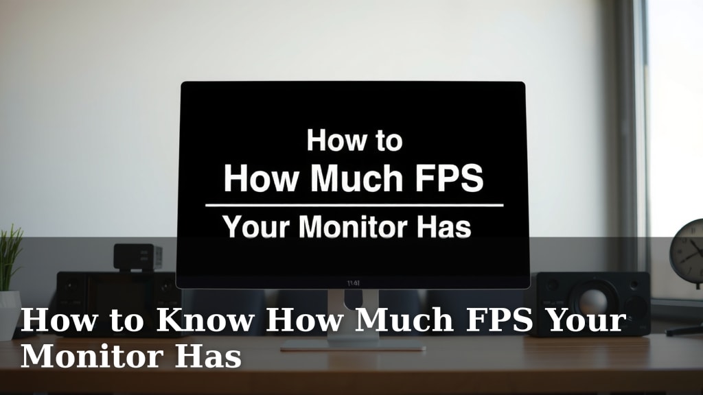 How to Know How Much FPS Your Monitor Has