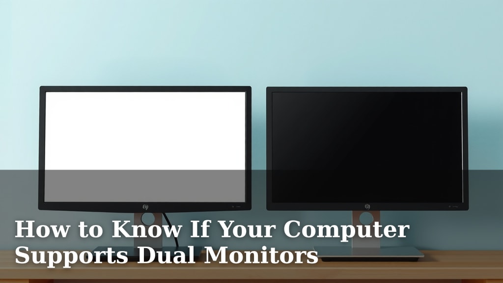 How to Know If Your Computer Supports Dual Monitors