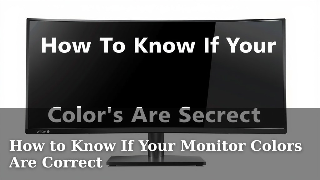 How to Know If Your Monitor Colors Are Correct