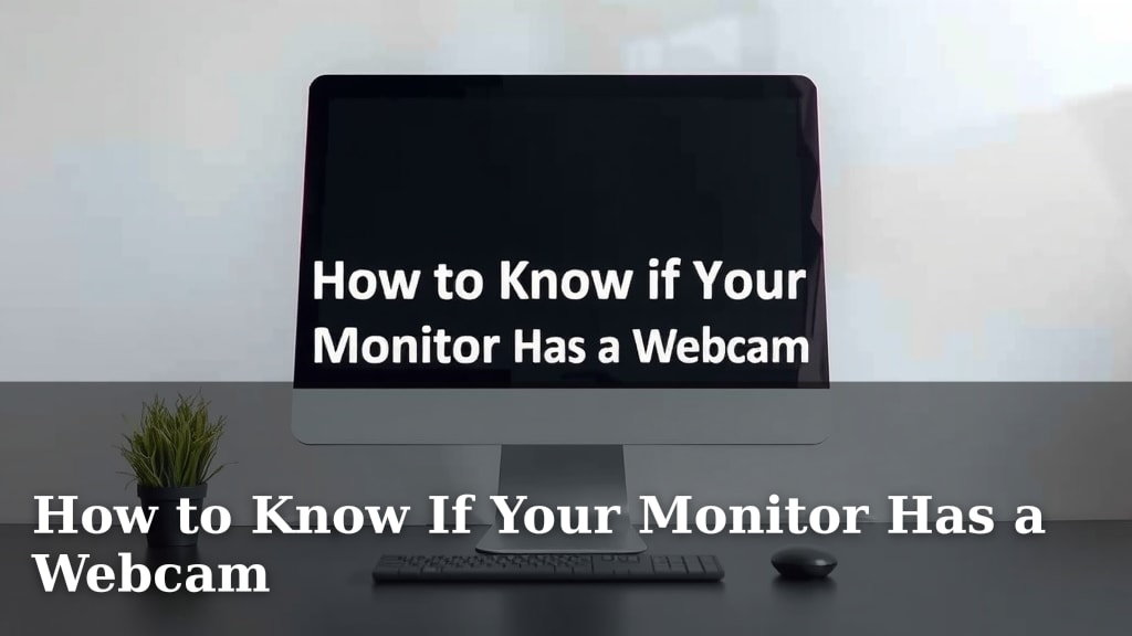 How to Know If Your Monitor Has a Webcam