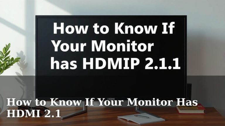 How to Know If Your Monitor Has HDMI 2.1