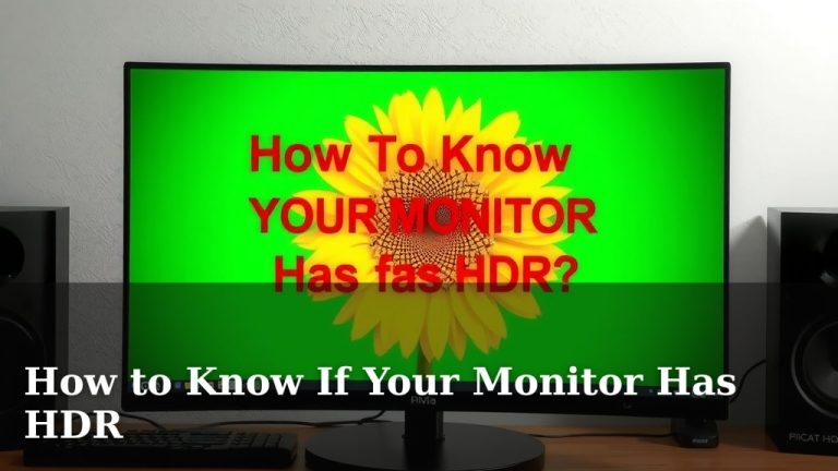 How to Know If Your Monitor Has HDR