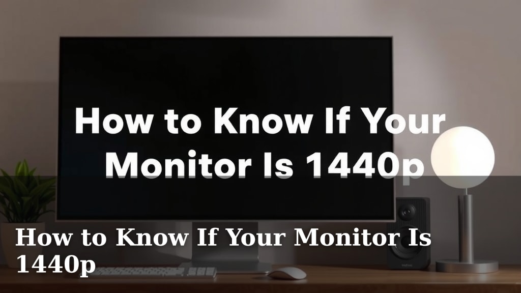 How to Know If Your Monitor Is 1440p