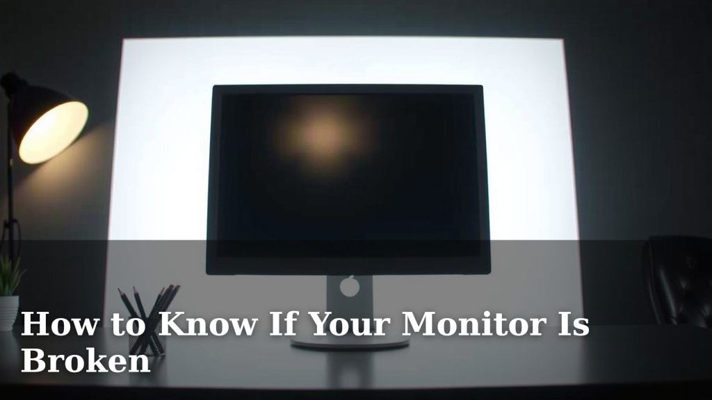 How to Know If Your Monitor Is Broken