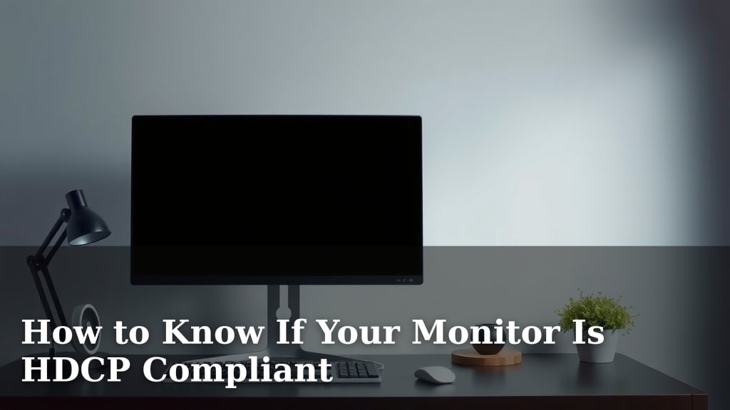 How to Know If Your Monitor Is HDCP Compliant