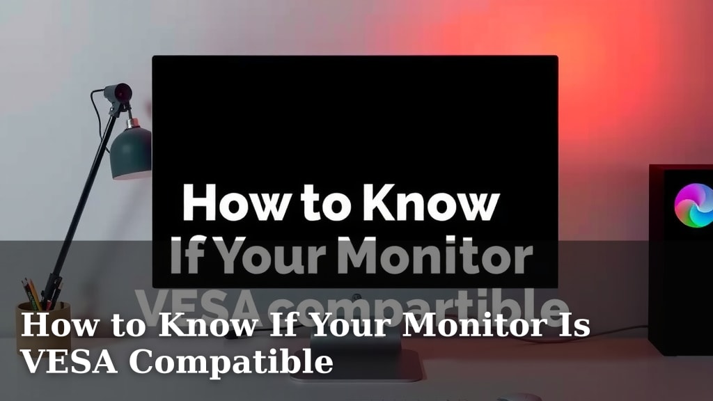 How to Know If Your Monitor Is VESA Compatible