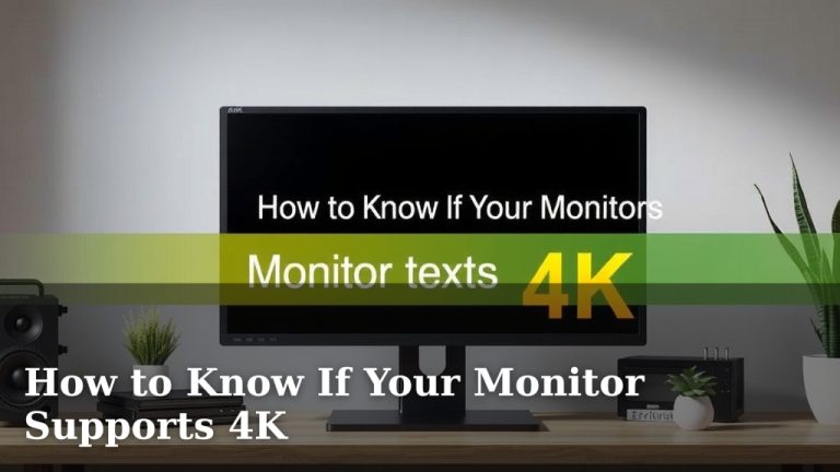 How to Know If Your Monitor Supports 4K