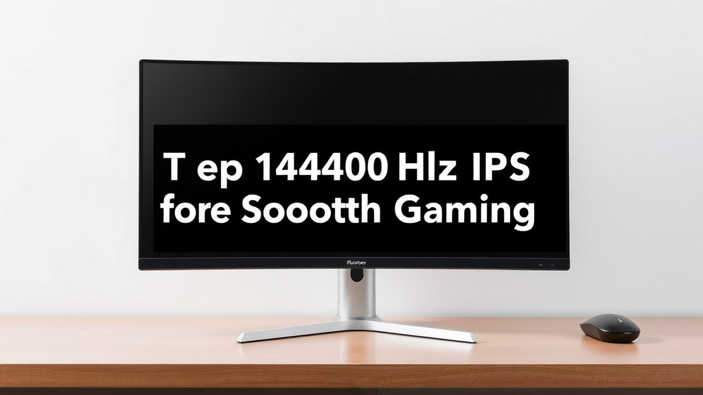 10 Top 1440p 144Hz IPS Monitors for Smooth Gaming