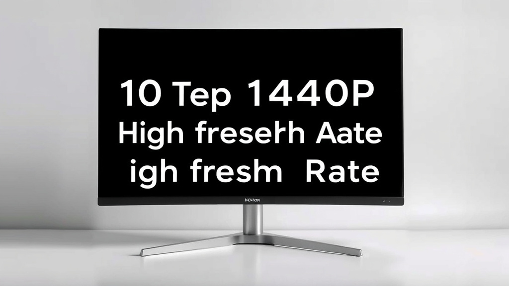 10 Top 1440p High Refresh Rate Monitors