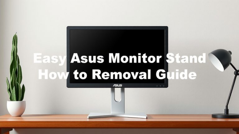 Easy Asus Monitor Stand Removal Guide