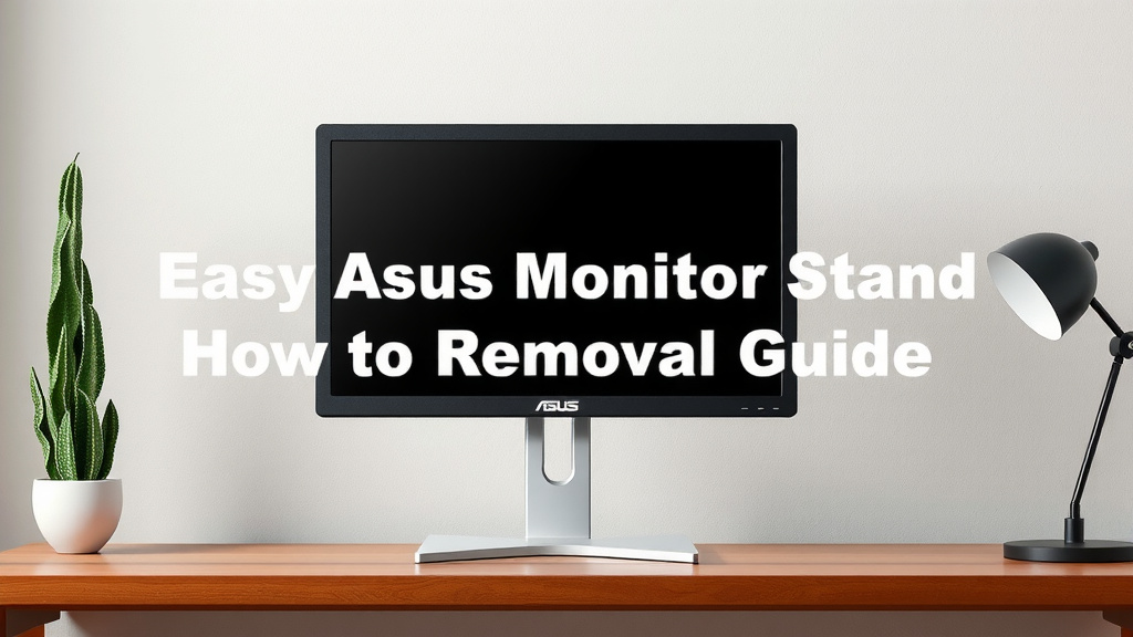 Easy Asus Monitor Stand Removal Guide