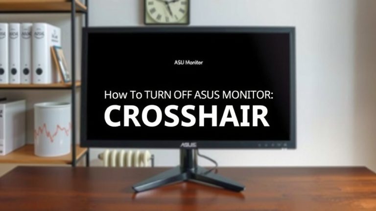How to Turn Off Asus Monitor Crosshair: Quick Guide