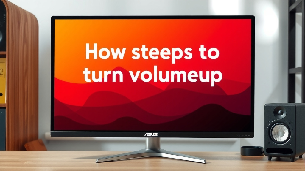 ASUS Monitor Volume: Easy Steps to Turn Up Sound