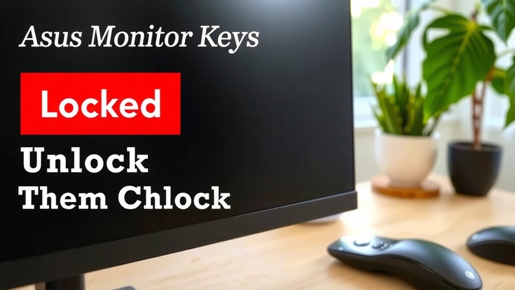 Troubleshooting Your ASUS Monitor Button Lockout