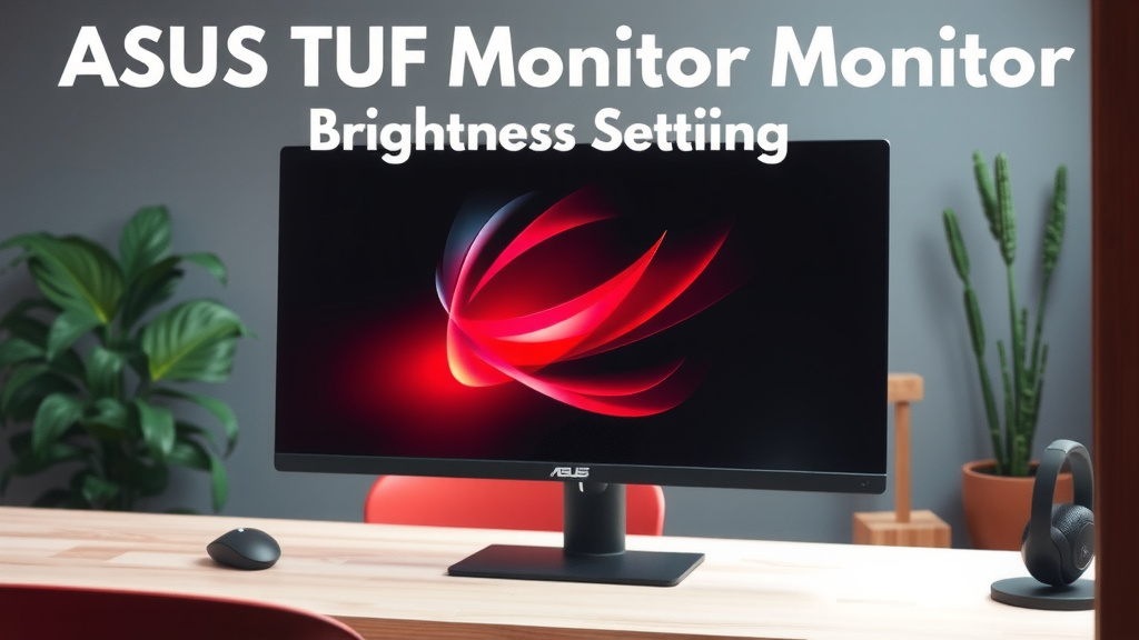 Adjusting Your Asus TUF Monitor Brightness Settings