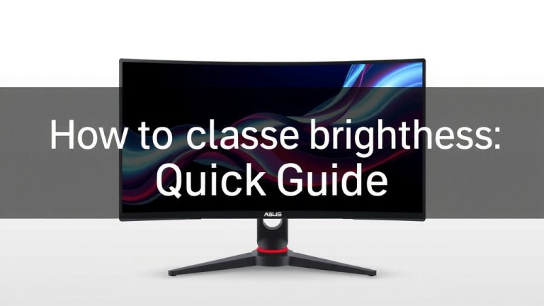 Asus TUF Gaming Monitor Brightness: Quick Guide