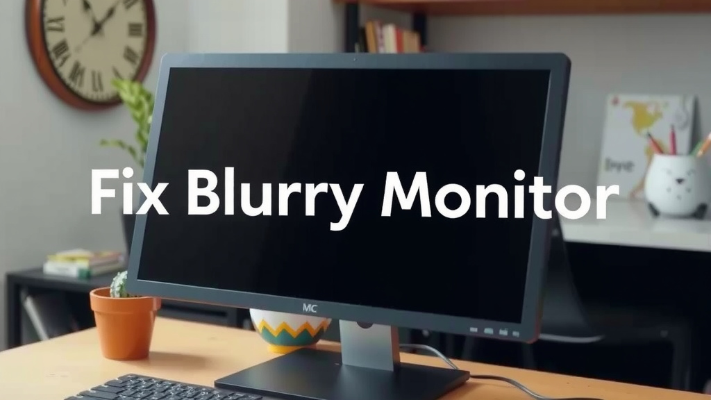 Troubleshooting a Blurry Computer Monitor