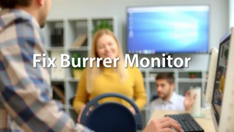Fix Blurry Computer Monitor: Easy Troubleshooting Steps