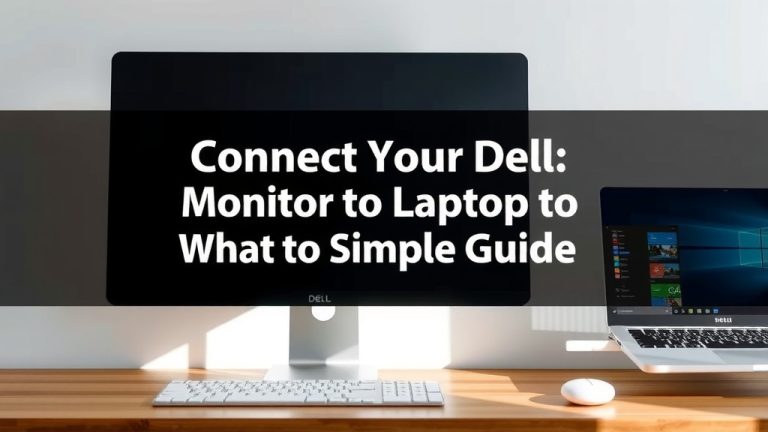 Connect Your Dell Monitor to Laptop: Simple Guide