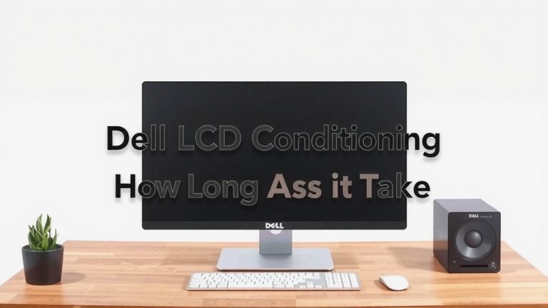 Dell LCD Monitor Conditioning: How Long Does It Take