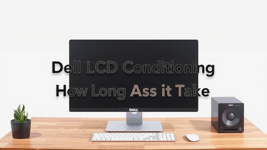 Dell LCD Monitor Conditioning: How Long Does It Take
