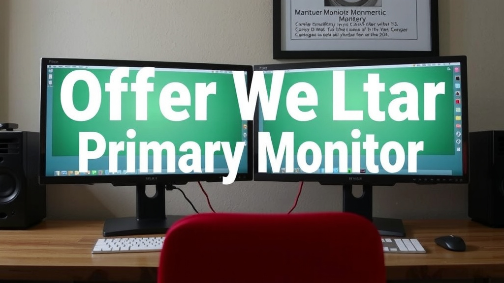Setting Up Your Primary Monitor Easily