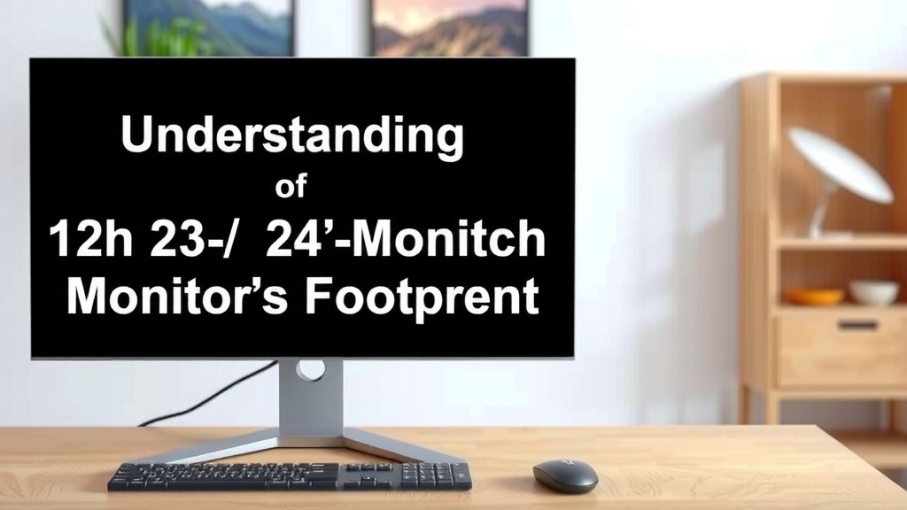 Understanding Your 24-Inch Monitor's Footprint