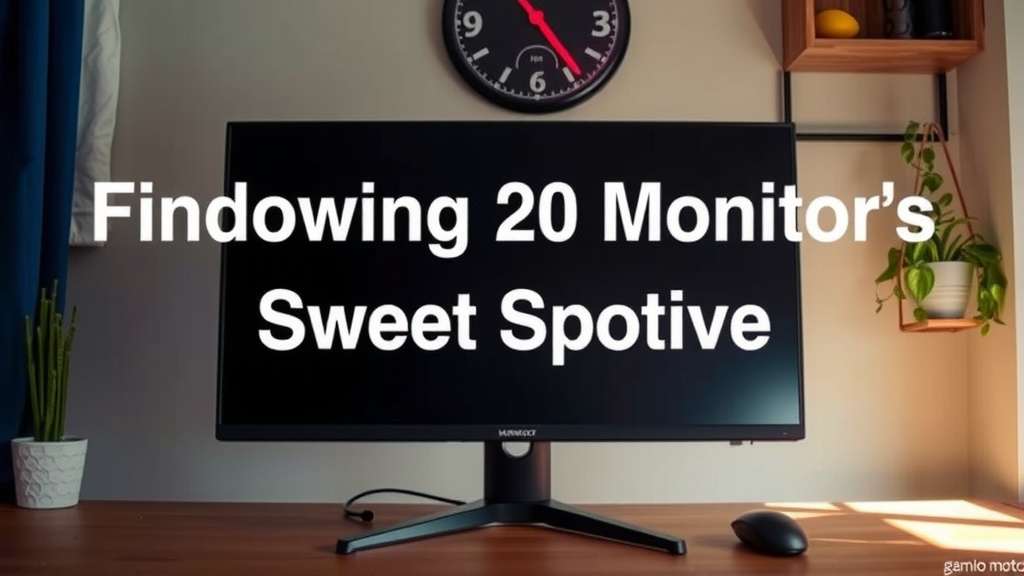 Finding Your Gaming Monitor's Sweet Spot Size