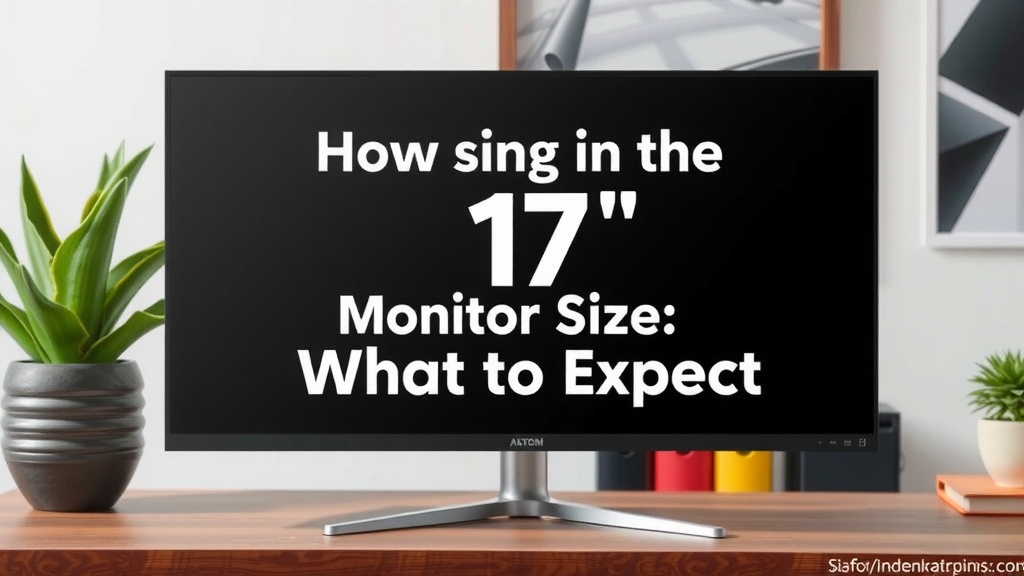 Understanding the Dimensions of a 17-Inch Monitor