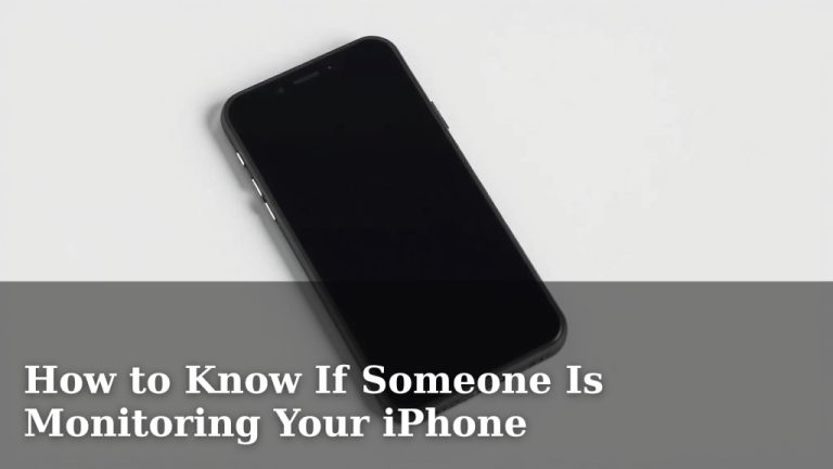 How to Know If Someone Is Monitoring Your iPhone