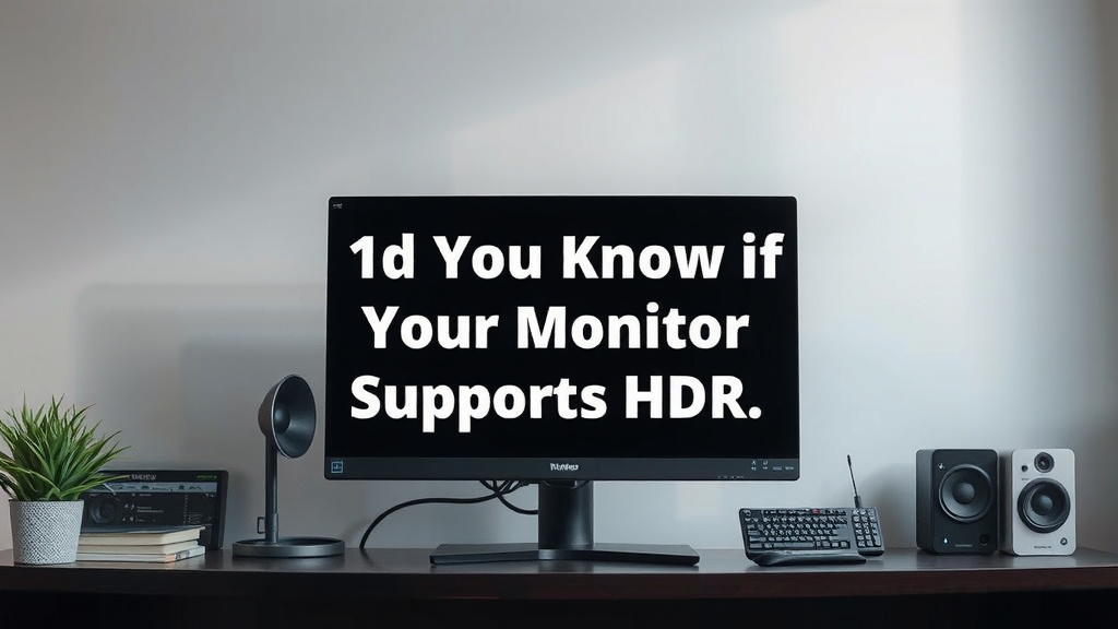 Confirming Your Monitor's HDR Support