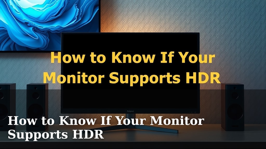 How to Know If Your Monitor Supports HDR